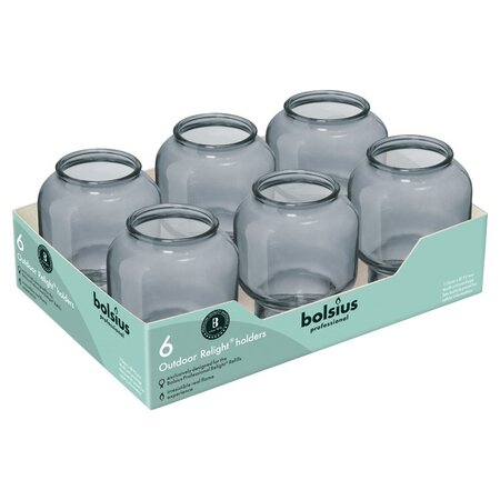 Bolsius Professional Refillhalter "Sphere" Grau