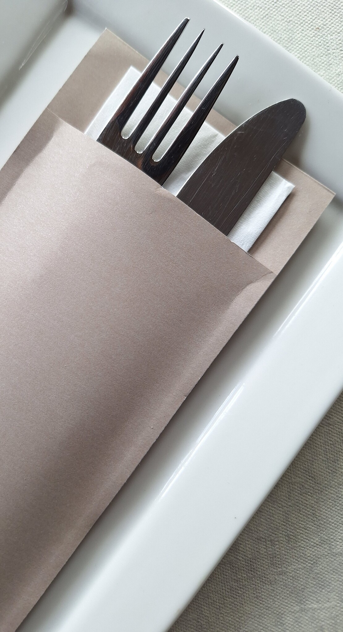 EUROPOCHETTE® Taupe White, 500 stuks