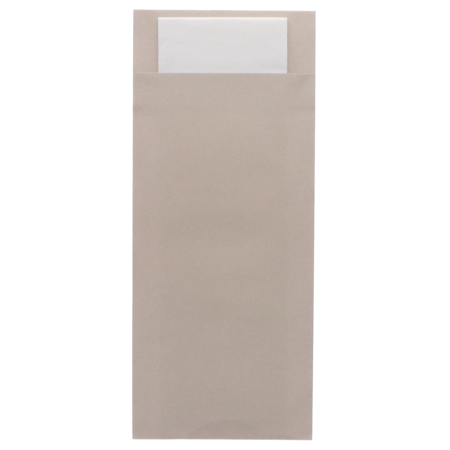 EUROPOCHETTE® Bestecktaschen Taupe White, 500 Stück