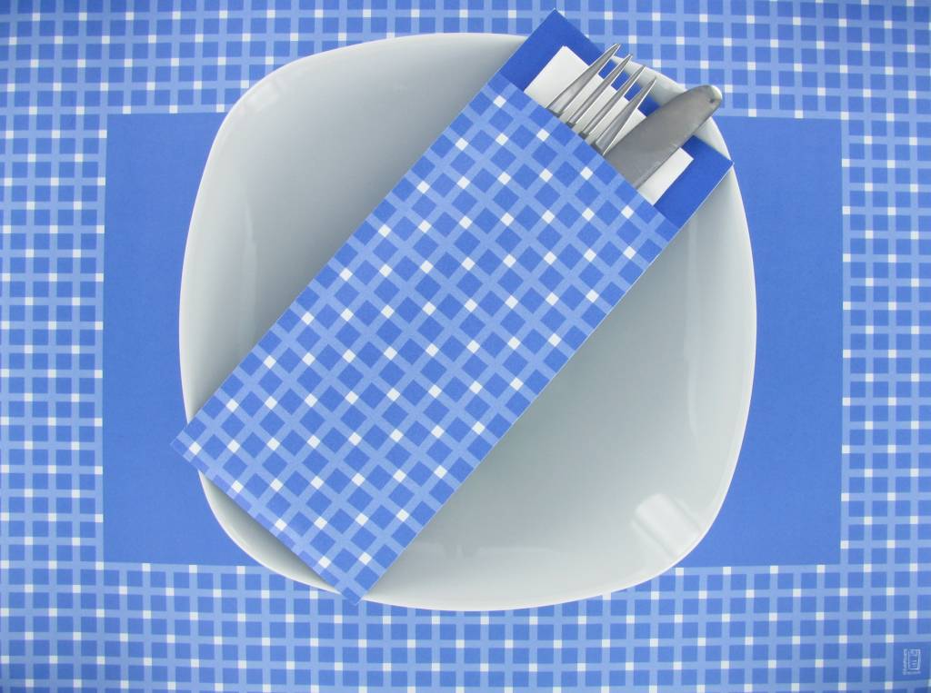 EUROPOCHETTE® Bestekzakjes Oslo 600 st. Blauw