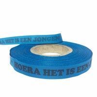 Bonfim lint Rol 43m - Blauw - Hoera het is een jongen