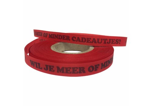 Inpak Lint Rood Wil je meer of minder 