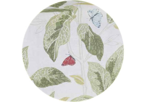 Rond Tafelkleed Gecoat - 140 cm - Tropische Vogels - Groen 