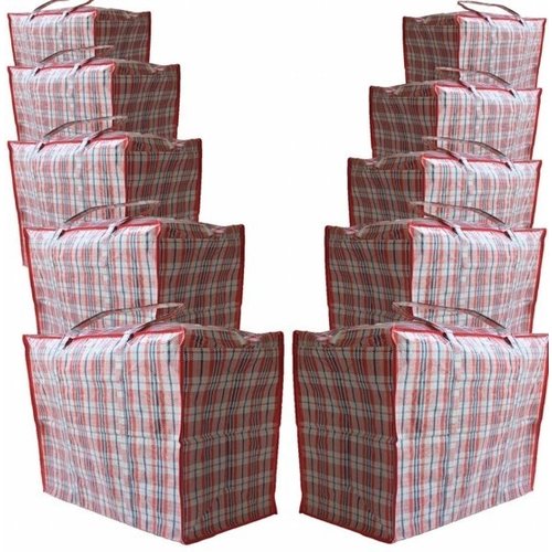 Big Shopper Boodschappentas - 60 x 50 cm - Set van 10 - Rood 