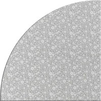 Tafelzeil Rond - 140 cm - Bloemetjes Grijs/Wit