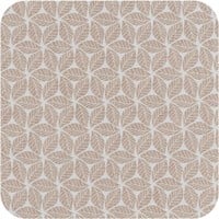 Vierkant Tafelzeil - 140 cm - Graphic-leaves-taupe