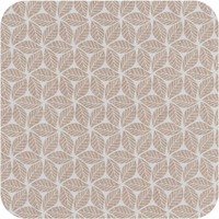 Vierkant Tafelzeil - 140 cm - Graphic-leaves-taupe