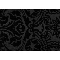 Tafelkleed Gecoat Barok 140 x 250 cm Zwart