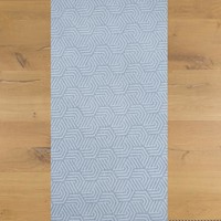 Tafelloper Gecoat Seamless Hexagon- 140 x 45 cm- Lichtgrijs