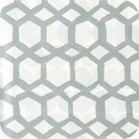 Tafelzeil 140 x 250 cm - Hexagonal-layers-Wit/Grijs