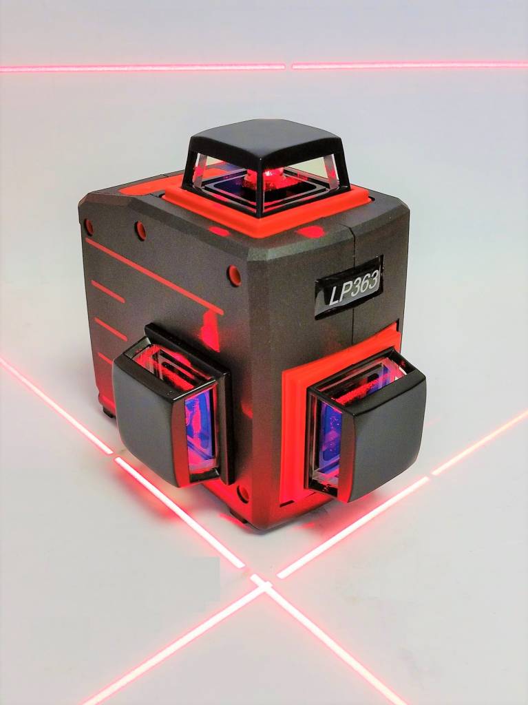 LP363 3D Laser with 3x 360 ° bright red lines -