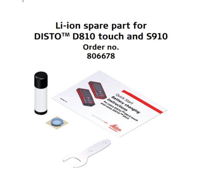 Leica  Disto D810-S910 Li-ion Spare part battery