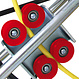 Runpotec  Radsatz für Spule für Glasfaser-Zugfeder 7,5mm, 9mm und 11mm