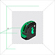 ADA  Armo 2D Green, crosslinelaser mit auflader im koffer