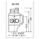 GEO-laser NL-702 Volautomatische Dubbelafschot laser tot 20% en 1000 Tpm voor kilverbesturing