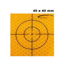 OMTools Meetsticker geel 40x40mm zakje van 10 of 20 stuks 3M folie Klasse 3