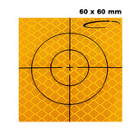OMTools Meetsticker geel 60x60mm zakje van 10 of 20 stuks 3M folie Klasse 3