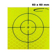 OMTools Reflexzielmarke grün  60x60mm Beutel mit 10 oder 20 Stück 3M Folie Klasse 3