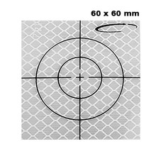 OMTools Reflex-Zielmarken weiss 60x60mm Beutel mit 10 oder 20 Stück 3M Folie Klasse 3