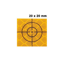 OMTools Meetsticker geel 20x20mm zakje van 10 of 20 stuks 3M folie Klasse 3