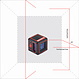 ADA  CUBE 3D HOME EDITION  3-lijnslaser met klem en tas
