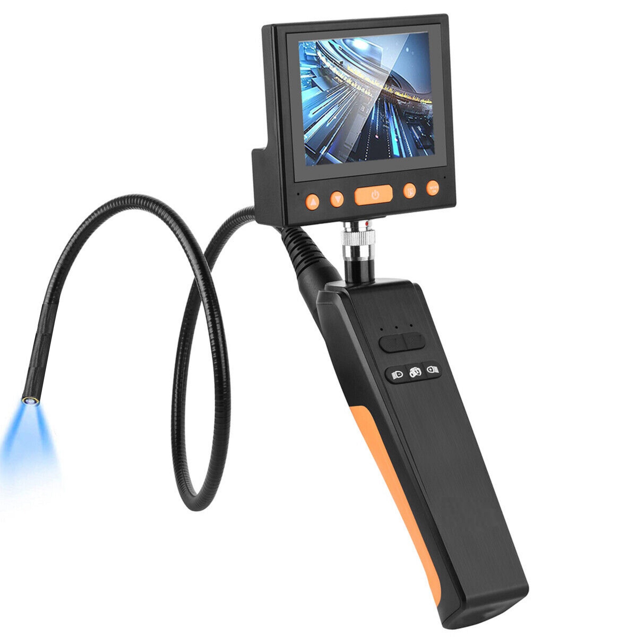 OMTools Videoscope Borescope industriële inspectiecamera Ø 3.9 mm met 3,5"kleuren beeldscherm