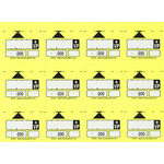 MOUS Systems Meterpijl, Hoogtepijl stickers type 1270,  12 per A4 vel