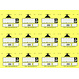 MOUS Systems Meterpijl, Hoogtepijl stickers type 1270, 12 stuks per A4 Vel