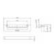 OMTools BUB5 spirit level inclinometer / spirit level 3.5 ° -0-3.5 ° size 100x25x10mm