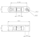 Leica  piper Target assembly 300 mm  with insert for green sewer lasers