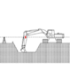 Leica  LMR360R Maschinenempfänger 360° mit Klemmen und Kabinendisplay