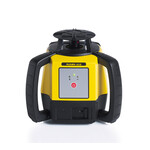 Leica  Rugby 610 Horizontal Rotationslaser mit RE 120 Empfänger inkl. Batteriehalter mit 4 wiederaufladbaren Li-Ionen-Akkus.