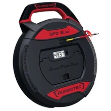 Runpotec GF3 Slim Glasvezel trekveer 30 meter ø 3mm met digitale meterteller