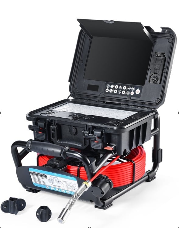 OMTools Sewer inspection camera with 40 meter cable and self-leveling  23 Ømm camera head