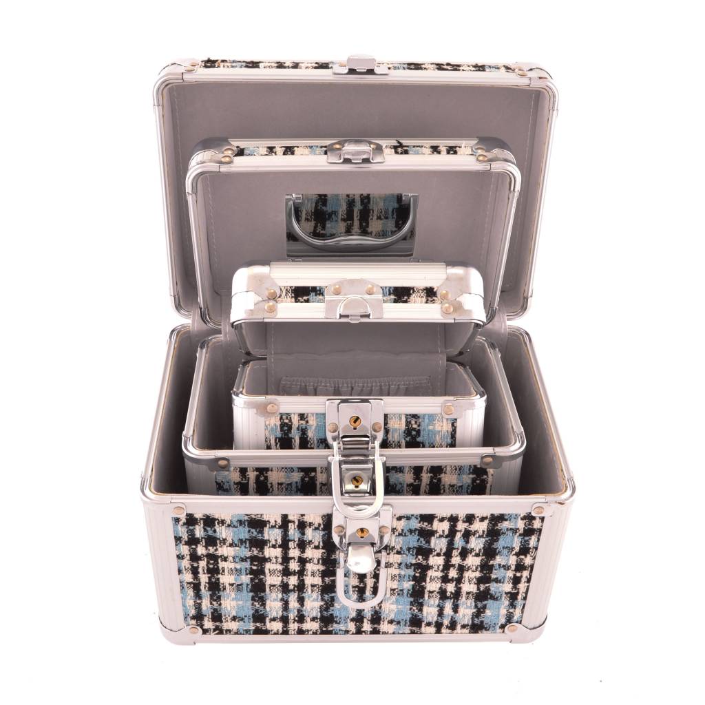 Beautycase Set Ruit 3 stuks- Blauw