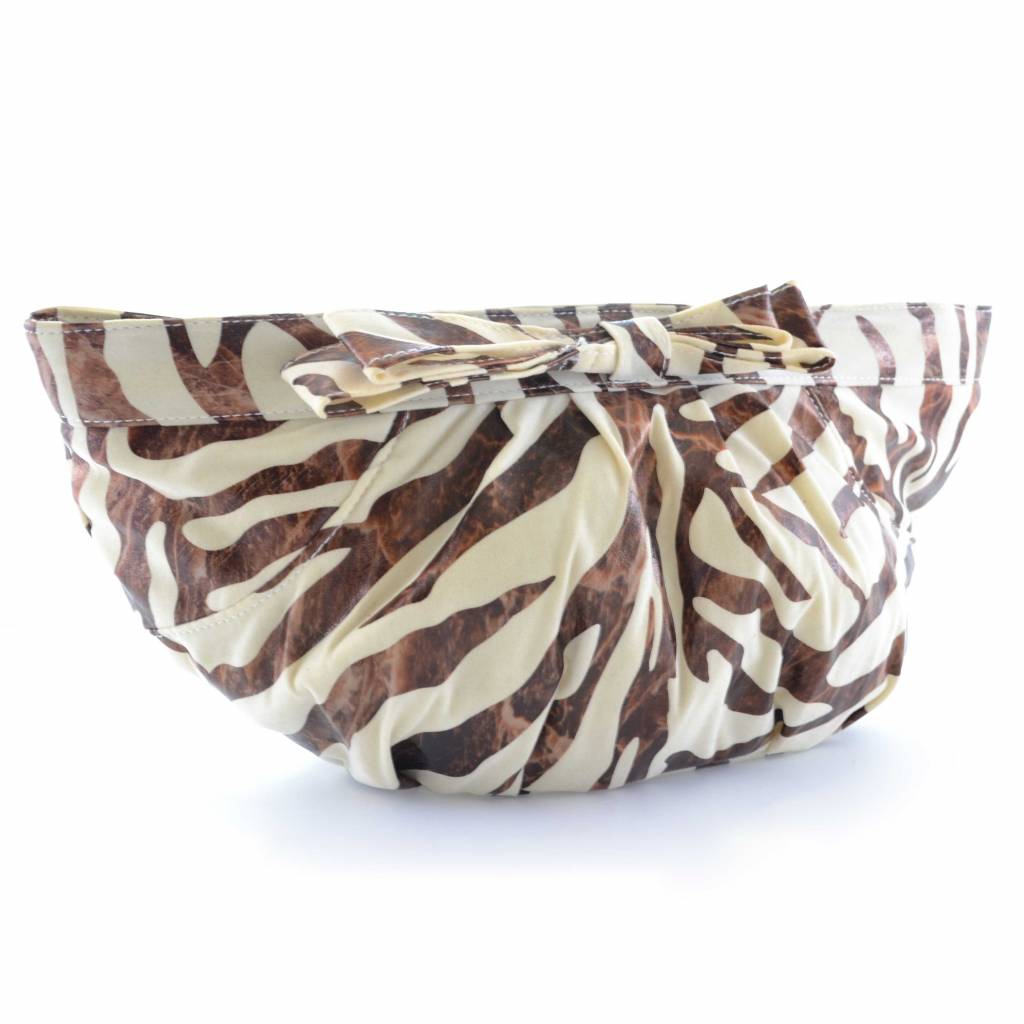 Luxe Toilettas zebra print bruin/beige (lichte kleur)