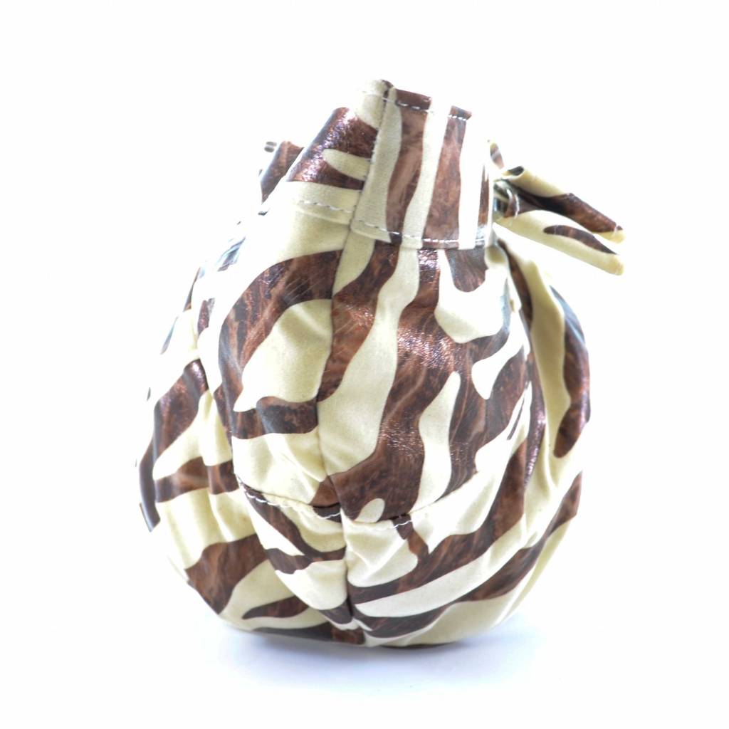 Luxe Toilettas zebra print bruin/beige (lichte kleur)