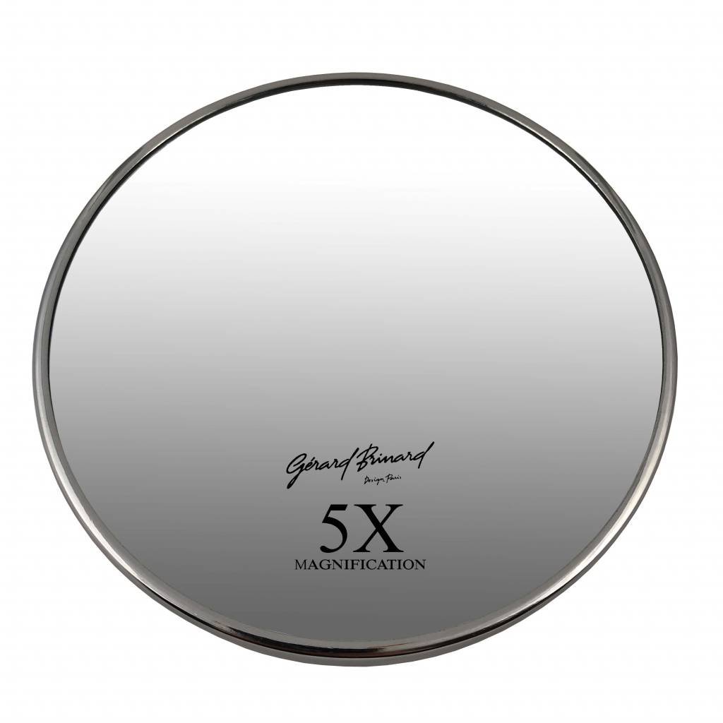 Gérard Brinard Make-up Zuignap spiegels zilver Ø16cm 5x/7x/10x Vergroting