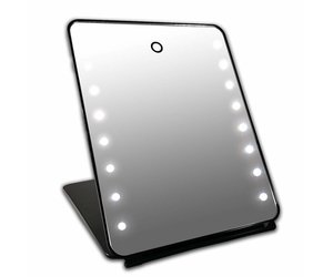 I-pad Make-up Spiegel zwart 16x LED met Touch Sensor