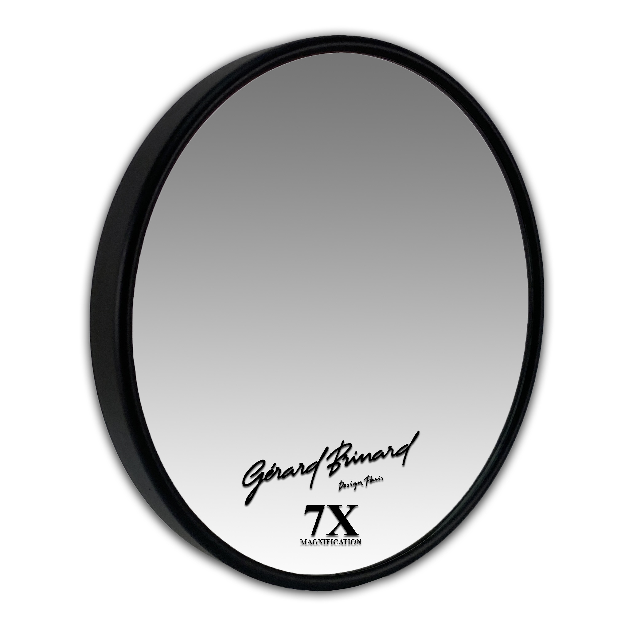 Gérard Brinard Gérard Brinard Make-up Zuignap spiegel mat zwart Ø15cm 7X Vergroting