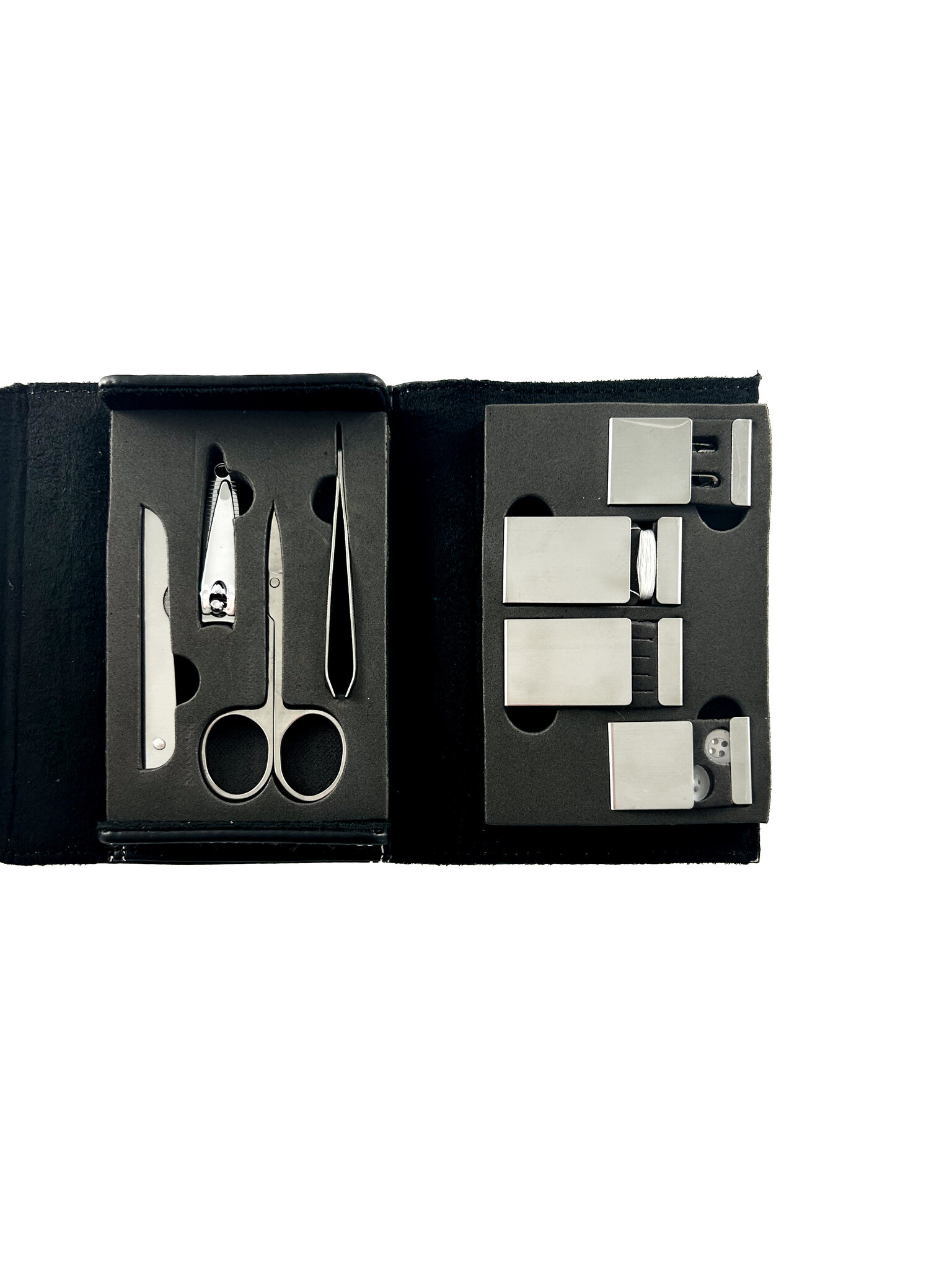 Manicure-set zwart envelope