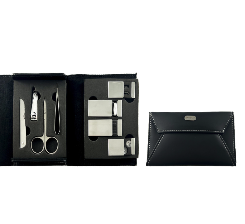 Manicure-set zwart envelope