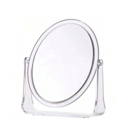 Transparante kunstof Make-up spiegel Ø12cm