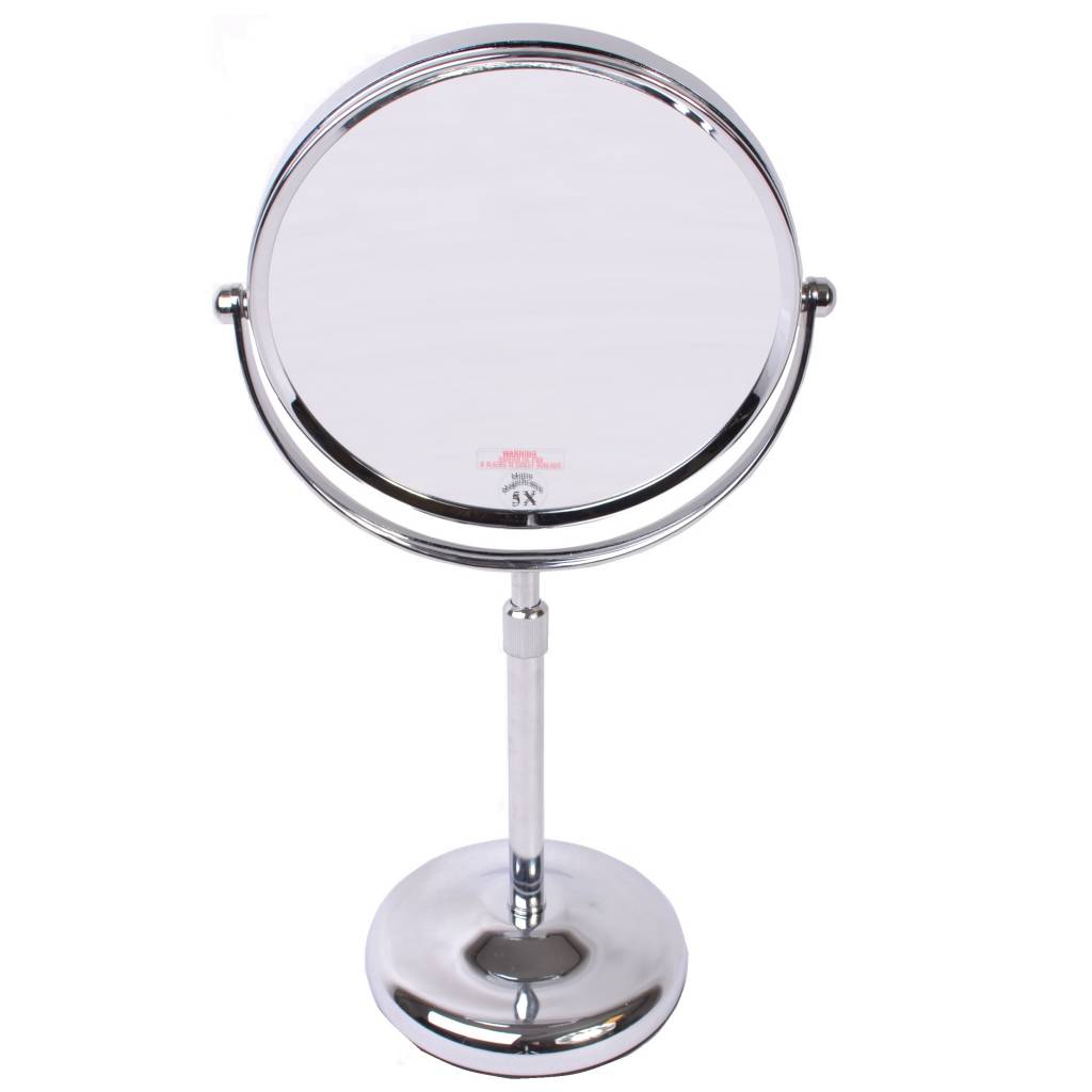 Make-up Stel Spiegel chrome Ø20cm/5x vergroting