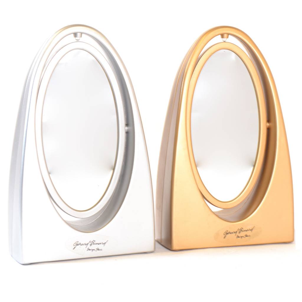 Make-up spiegel met LED goud ø 18 cm CLAIRA 