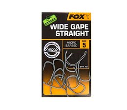 fox edges wide gape straight hooks