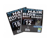preston pr36 15" hair rigs with bait bands (barbless) **UITLOPEND**