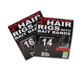 preston pr36 hair rigs with bait bands (barbless) **UITLOPEND**