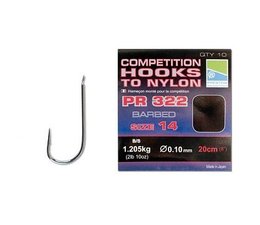 preston competition hooks to nylon pr 322