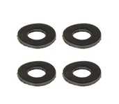 fox black label leather washers